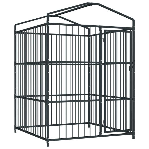 Outdoor-Hundezwinger mit Überdachung 150 x 150 x 200 cm