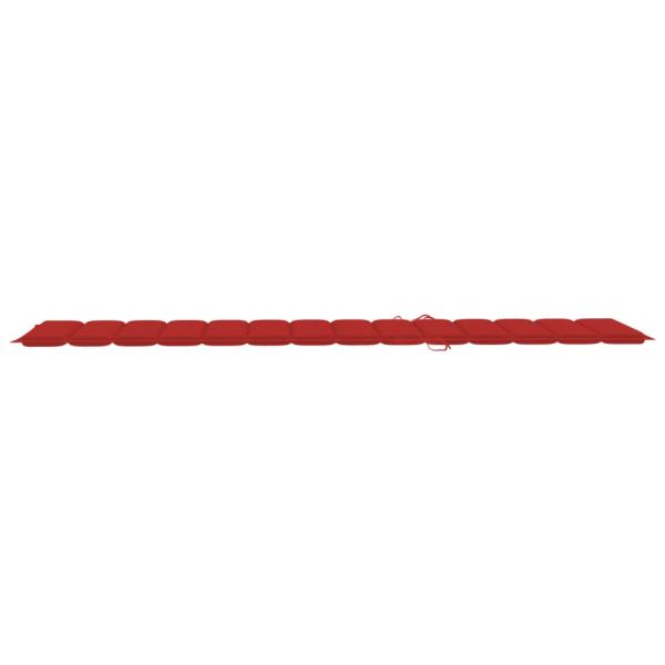 Sonnenliegen-Auflage Rot 200x50x3 cm Oxford-Gewebe