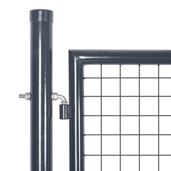 Mesh-Gartentor Anthrazit 300x175 cm Verzinkter Stahl
