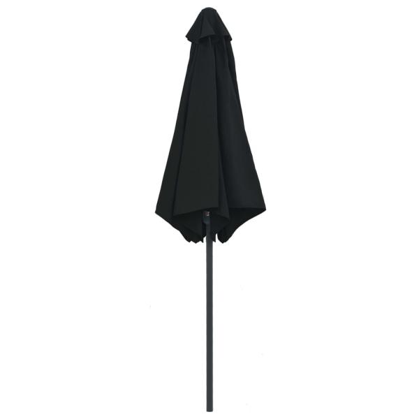 ARDEBO.de - Sonnenschirm mit Aluminium-Mast 270 x 246 cm Schwarz