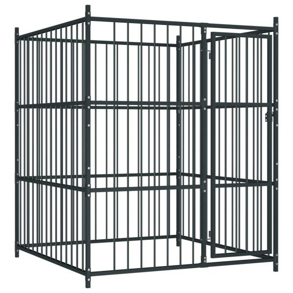 ARDEBO.de - Outdoor-Hundezwinger 150 x 150 x 185 cm