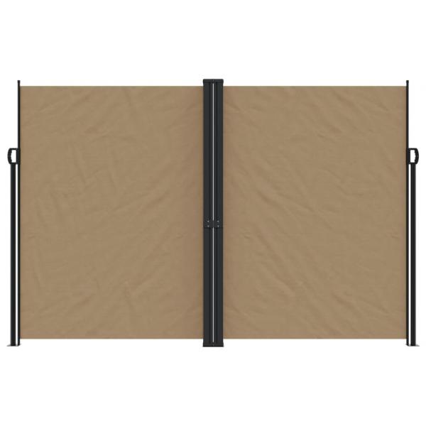 Seitenmarkise Ausziehbar Taupe 220x600 cm