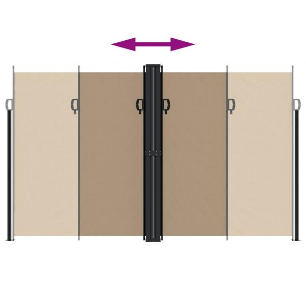 Seitenmarkise Ausziehbar Taupe 200x1200 cm