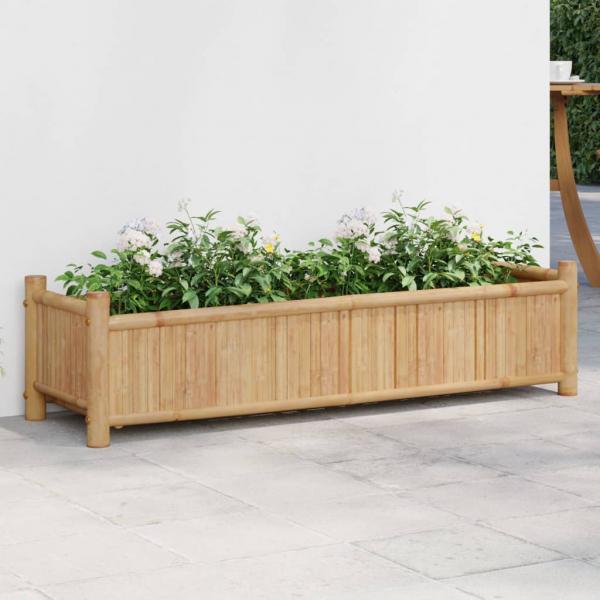 ARDEBO.de - Pflanzkübel 100x30x25 cm Bambus