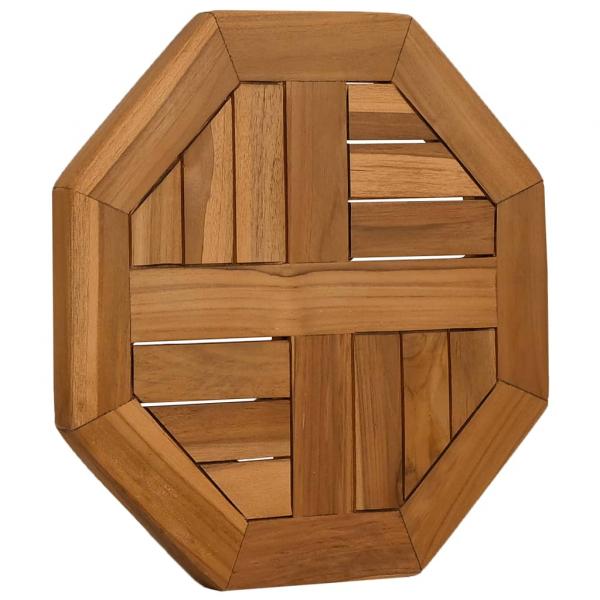 Tischplatte 40x40x2,5 cm Achteckig Massivholz Teak