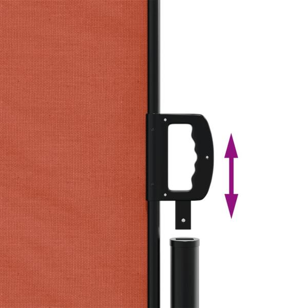 Seitenmarkise Ausziehbar Terrakottarot 200x600 cm *ANGEBOT*