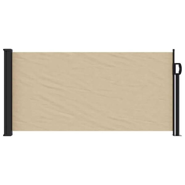 Seitenmarkise Ausziehbar Beige 100x500 cm