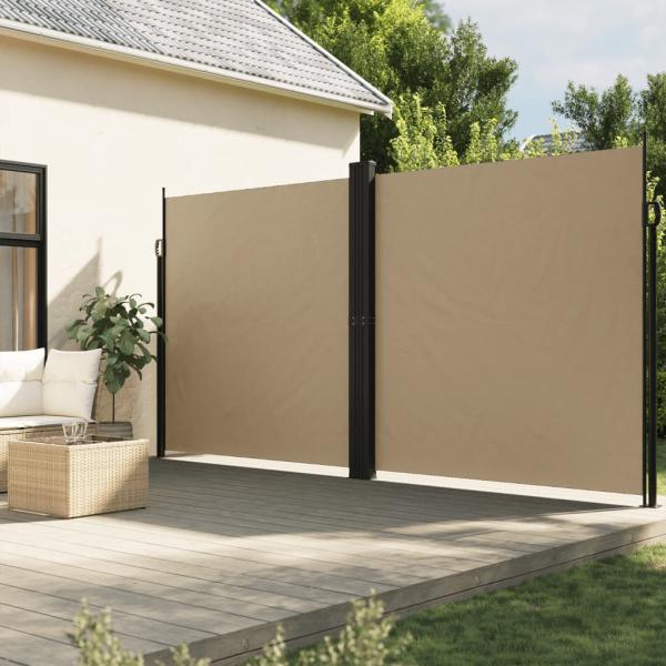 ARDEBO.de - Seitenmarkise Ausziehbar Beige 200x600 cm