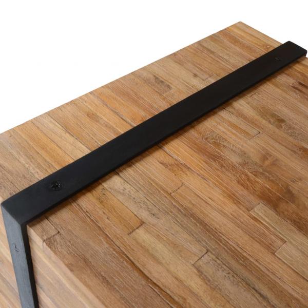 TV-Schrank 110x30x32,5 cm Massivholz Teak