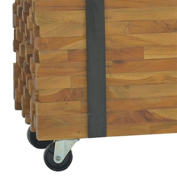 TV-Schrank 110x30x32,5 cm Massivholz Teak