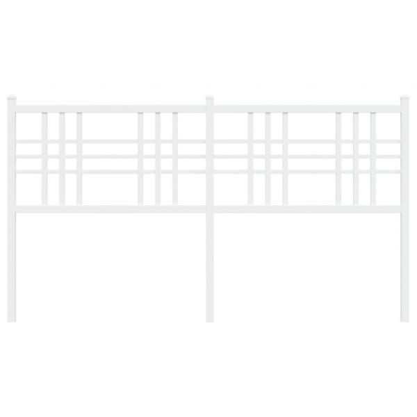 Kopfteil Metall Weiß 160 cm