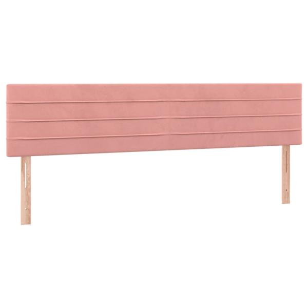ARDEBO.de - Boxspringbett mit Matratze Rosa 120x190 cm Samt