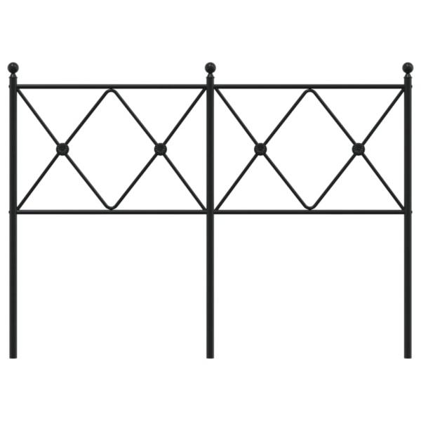 Kopfteil Metall Schwarz 120 cm