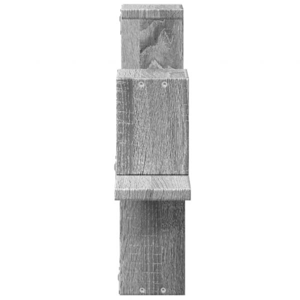 Wandregal Grau Sonoma 104,5x10x43 cm Holzwerkstoff