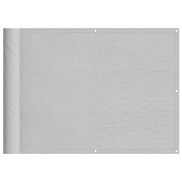 Balkon-Sichtschutz Hellgrau 75x300 cm 100 % Polyester-Oxford