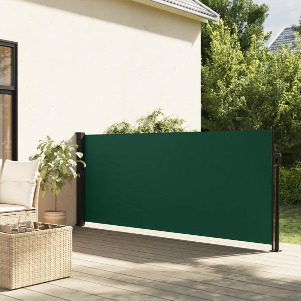 ARDEBO.de - Seitenmarkise Ausziehbar Dunkelgrün 120x600 cm