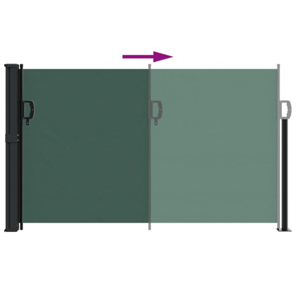Seitenmarkise Ausziehbar Dunkelgrün 120x600 cm