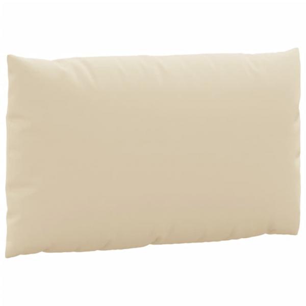 Palettenkissen 2-tlg. Beige Oxford-Gewebe