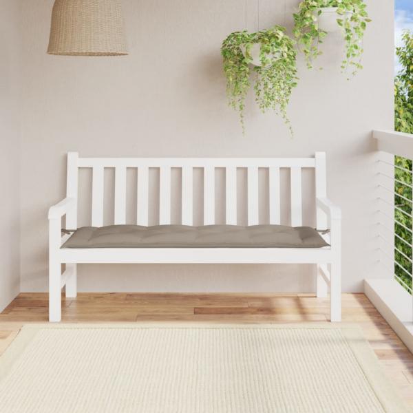 ARDEBO.de - Gartenbank-Auflage Taupe 150x50x7 cm Oxford-Gewebe
