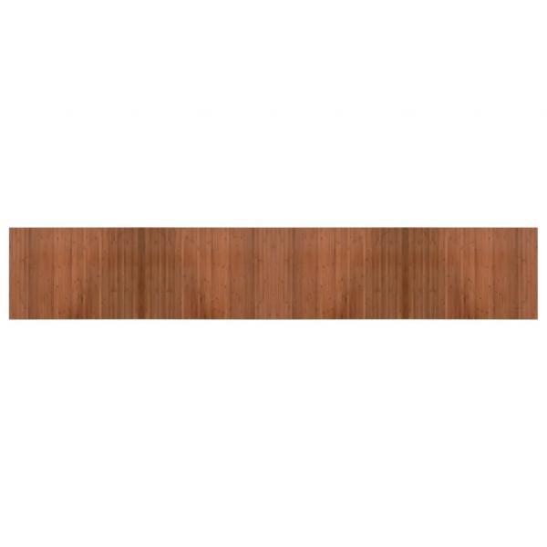ARDEBO.de - Teppich Rechteckig Braun 70x400 cm Bambus