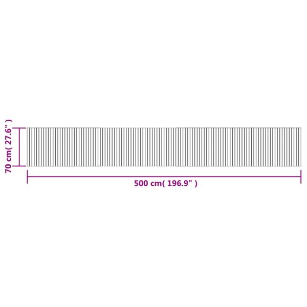 Teppich Rechteckig Grau 70x500 cm Bambus