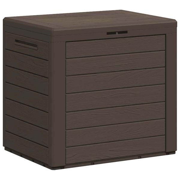 Gartentruhe Braun 58,5x46x55 cm Polypropylen