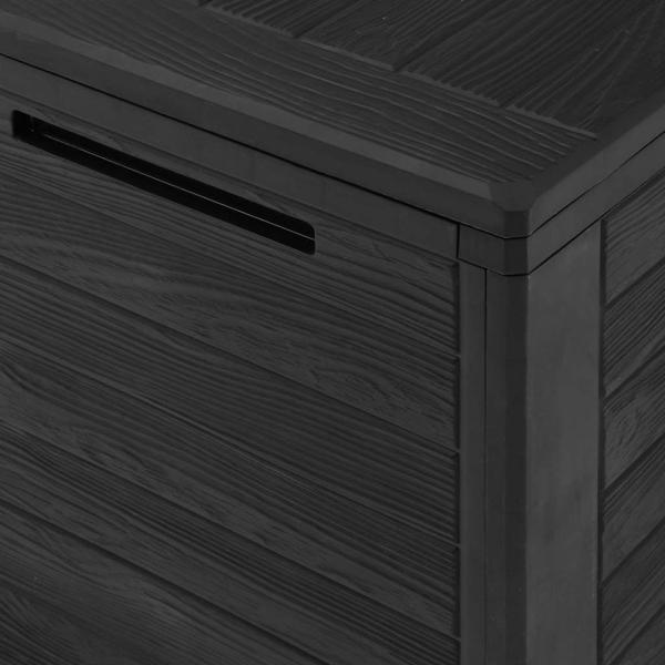 Gartentruhe Anthrazit 58,5x46x55 cm Polypropylen