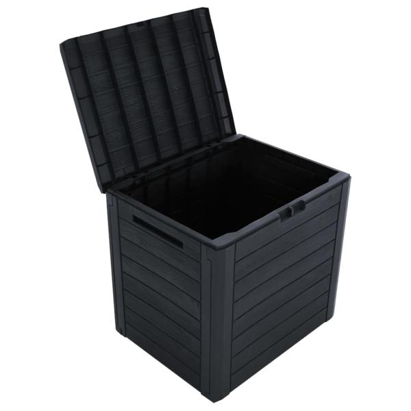 Gartentruhe Anthrazit 58,5x46x55 cm Polypropylen