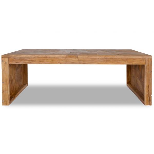 Couchtisch Erosion Teak Massivholz 110x35x38 cm