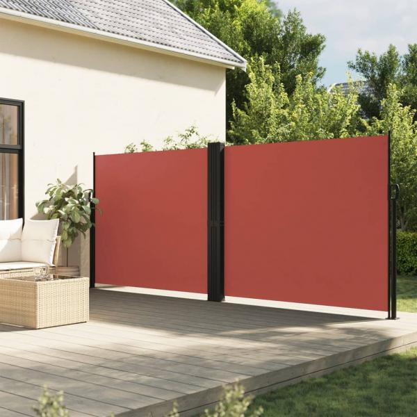ARDEBO.de - Seitenmarkise Ausziehbar Terrakottarot 180x600 cm