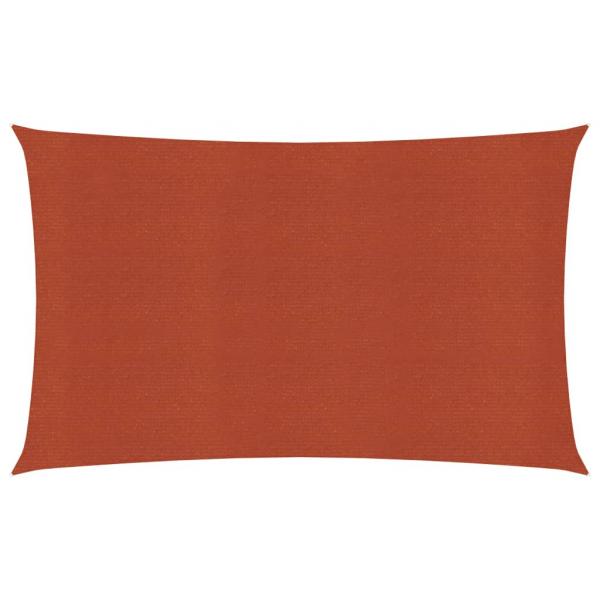 ARDEBO.de - Sonnensegel 160 g/m² Terrakottarot 5x8 m HDPE