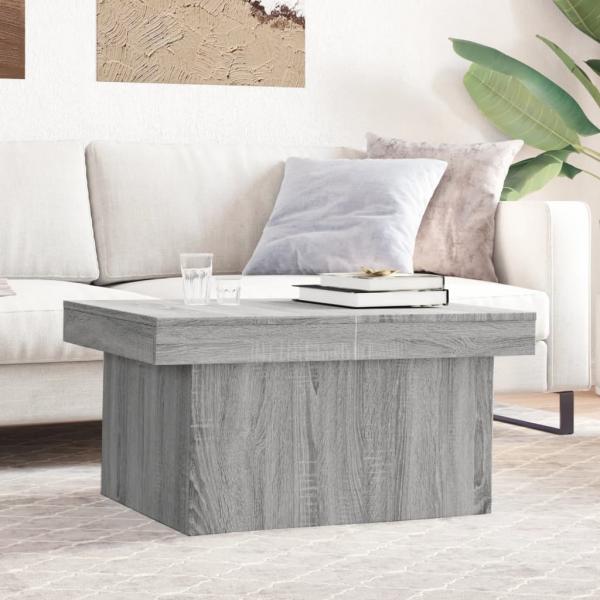 ARDEBO.de - Couchtisch Grau Sonoma 100x55x40 cm Holzwerkstoff