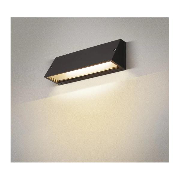 SLV PEMA Outdoor LED Wandaufbauleuchte, CCT switch 3000/4000K, schwarz (1003453)