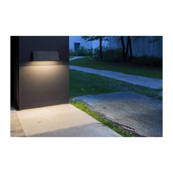 SLV PEMA Outdoor LED Wandaufbauleuchte, CCT switch 3000/4000K, schwarz (1003453)