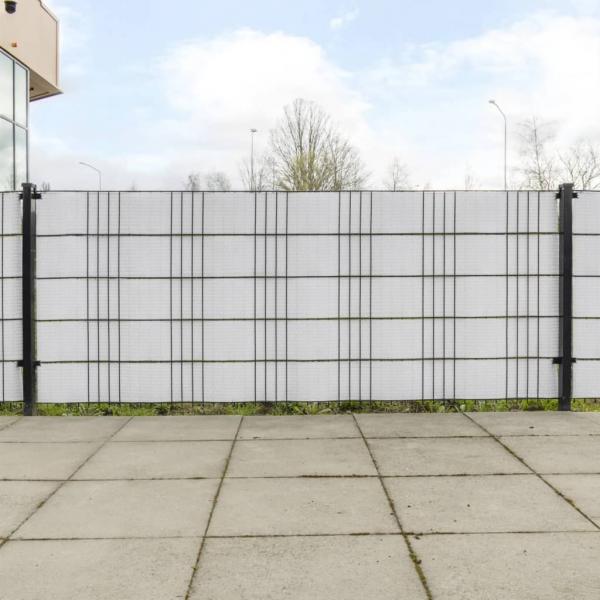 ARDEBO.de - Balkon-Sichtschutze 5 Stk. Weiß 255x19 cm Poly Rattan