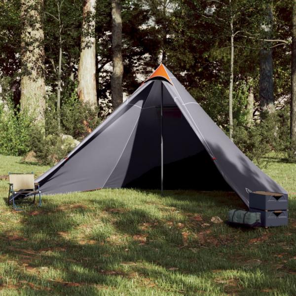 ARDEBO.de - Tipi-Familienzelt 7 Personen Orange Wasserdicht