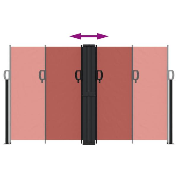 Seitenmarkise Ausziehbar Terrakottarot 140x600 cm