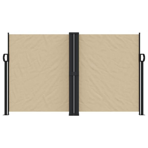 Seitenmarkise Ausziehbar Beige 140x1200 cm