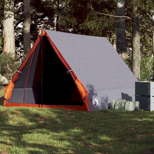 ARDEBO.de - Campingzelt A-Form 2 Personen Grau Wasserdicht