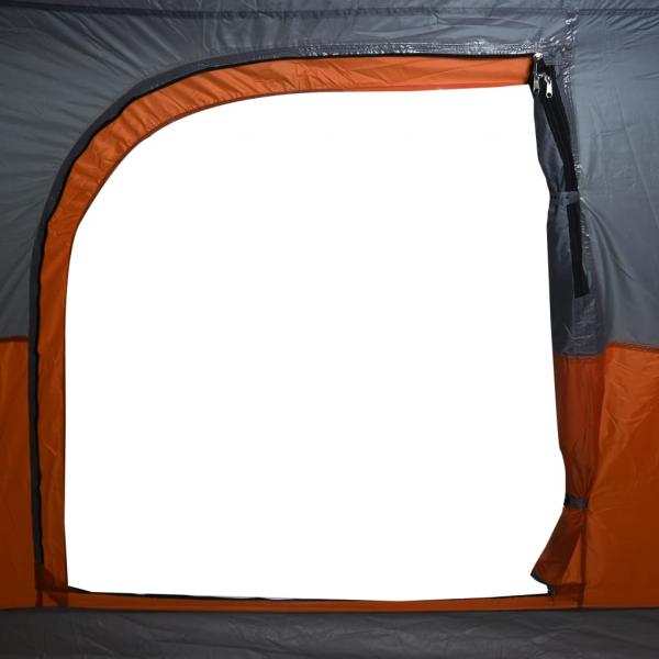 Campingzelt 4 Personen Orange Wasserdicht