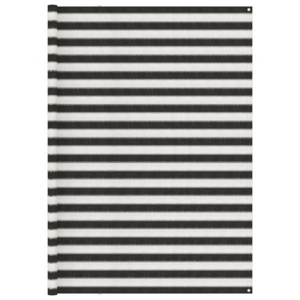 ARDEBO.de - Zeltteppich 250x350 cm Anthrazit und Weiß