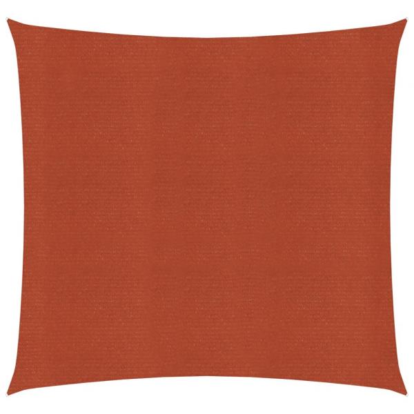ARDEBO.de - Sonnensegel 160 g/m² Terrakottarot 3x3 m HDPE