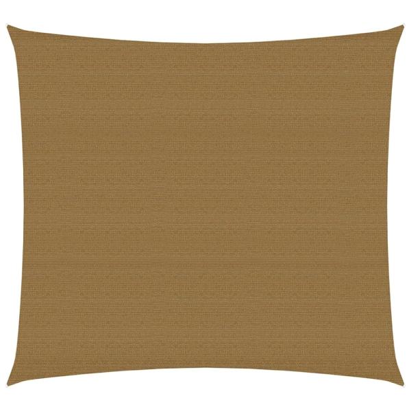 ARDEBO.de - Sonnensegel 160 g/m² Taupe 5x5 m HDPE