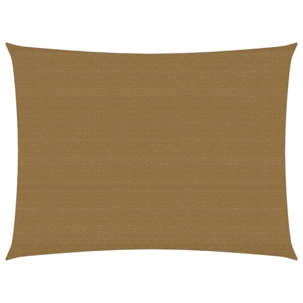 ARDEBO.de - Sonnensegel 160 g/m² Taupe 3,5x5 m HDPE
