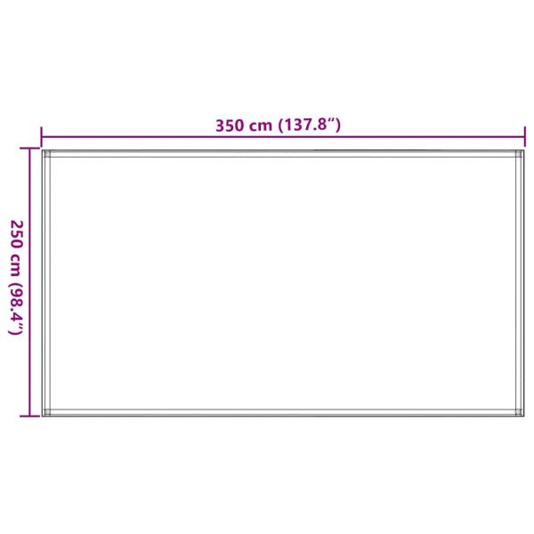 Zeltteppich 250x350 cm Beige