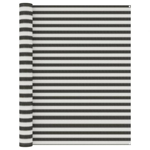 ARDEBO.de - Zeltteppich 250x550 cm Anthrazit und Weiß