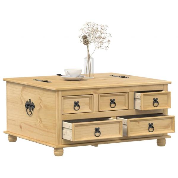 ARDEBO.de - Truhe Corona 90x78x45 cm Massivholz Kiefer