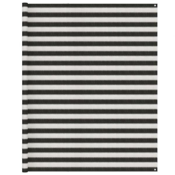 ARDEBO.de - Zeltteppich 250x600 cm Anthrazit und Weiß