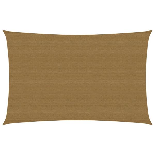 ARDEBO.de - Sonnensegel 160 g/m² Taupe 2,5x4,5 m HDPE