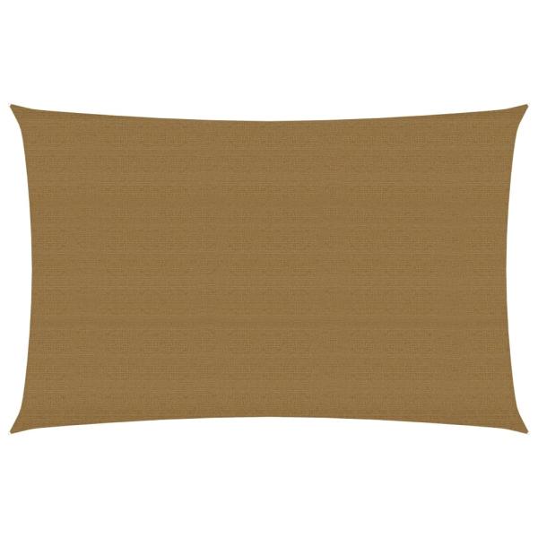 ARDEBO.de - Sonnensegel 160 g/m² Taupe 4x6 m HDPE